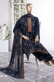 Lock Rope (SC-61B-Blue) Un-Stitched Embroidered Cambric Dress with Embroidered Chiffon Dupatta