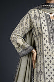 Black Ferrero (SC-96A-LightGreen) Embroidered Cambric Dress with Lawn Dupatta