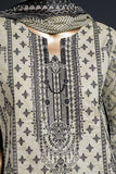 Black Ferrero (SC-96A-LightGreen) Embroidered Cambric Dress with Lawn Dupatta