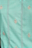 Sea Shore (SC-133A-SkyBlue) Embroidered & Printed Un-Stitched Cambric Dress With Embroidered Chiffon Dupatta