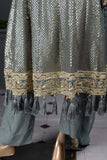 Shining Lake (F-104-Gray) - Chiffon Semi-stitched Embroidered Dress
