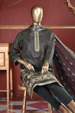 Son Pari (SC-106B-Grey) Embroidered Un-Stitched Cambric Dress With Banarsi Chiffon Dupatta