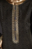 Son Pari (SC-106C-Black) Embroidered & Printed Un-Stitched Cambric Dress With Banarsi Chiffon Dupatta
