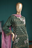 Special Motifs (SC-110A-DarkGreen) Embroidered Un-Stitched Cambric Dress With Embroidered Chiffon Dupatta