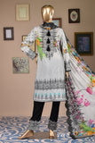 Vivid Waves (F3-05) - 3 Pc Unstitched Embroidered Digital Printed Cambric Dress
