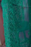 Willow (ZIN-3A) 3 Pc Semi Stitched Chikankari Embroidered Stone Work Lawn Dress with Chiffon Chikankari Dupatta