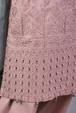 (ZLC-2A) 3 Pc Semi Stitched Chikankari Embroidered Stone Work Lawn Dress with Digital Printed Dupatta