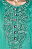 (ZLC-3A) 3 Pc Semi Stitched Chikankari Embroidered Stone Work Lawn Dress with Digital Printed Dupatta