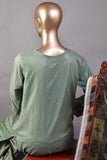 (ZLC-5B) 3 Pc Semi Stitched Chikankari Embroidered Stone Work Lawn Dress with Digital Printed Dupatta