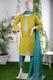 Stylish Flair (RM-2B) | Embroidered Un-stitched Lawn Dress with Cotton Banarsi Trouser & Lawn Banarsi Dupatta