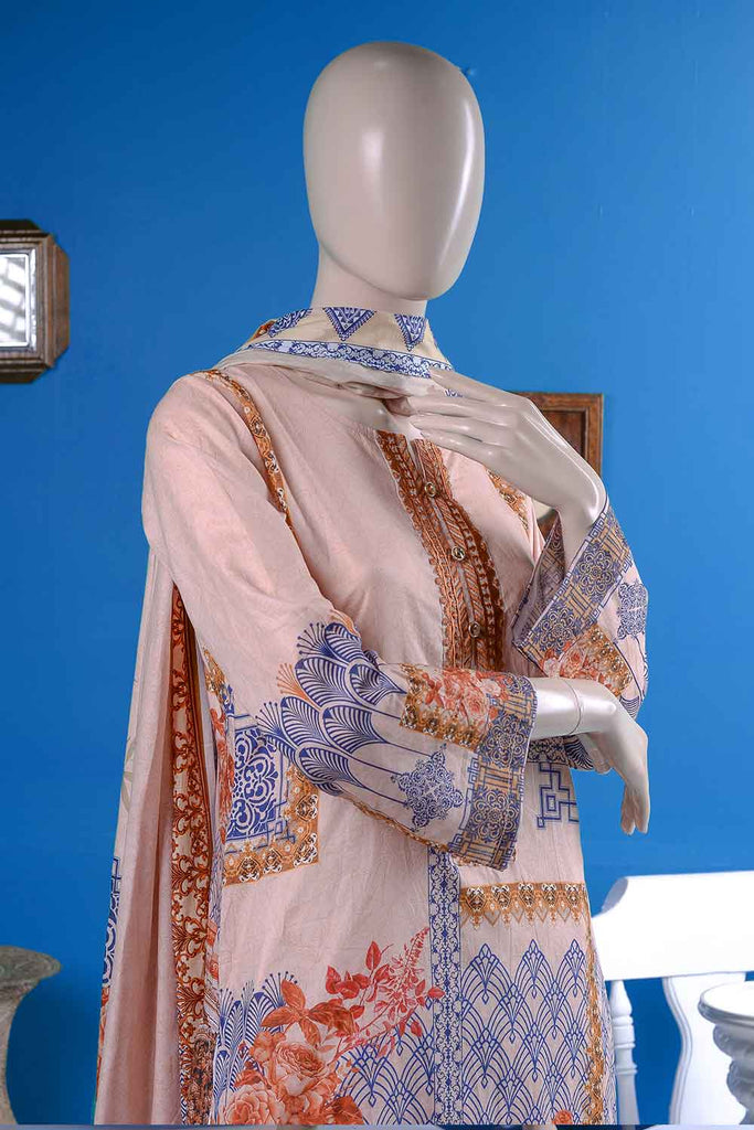 Digital Un-stitched Embroidered Lawn (FN-04) Mellifluous