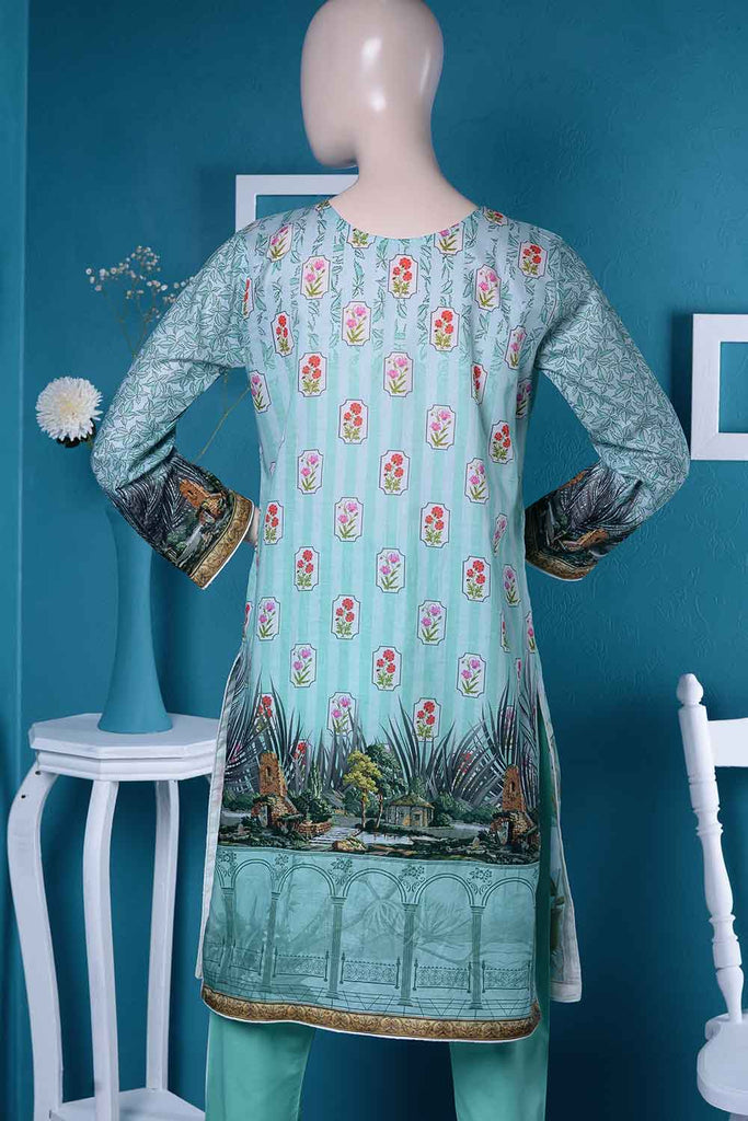 Digital Un-stitched Embroidered Lawn (FN-05) Efflorescence