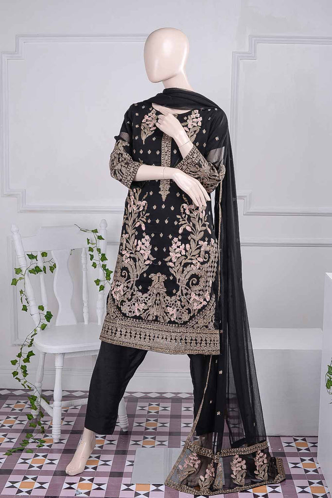 Blithesome (G5-3A) | Embroidered Un-stitched Chiffon Dress with Embroidered Chiffon Dupatta