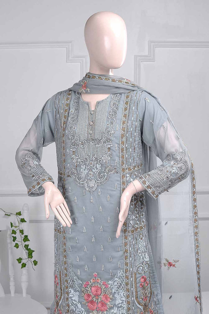 Pétillant (G5-4B) | Embroidered Un-stitched Chiffon Dress with Embroidered Chiffon Dupatta
