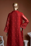 Ruby (G7-1A) Embroidered Red Chiffon Dress with Embroidered Chiffon Dupatta