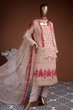 Hibiscus (G7-3A) Embroidered Pink Chiffon Dress with Embroidered Chiffon Dupatta