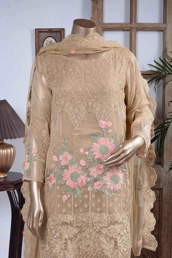 Psychedelic (GF-2A) | Embroidered Un-stitched Chiffon Dress with Embroidered Chiffon Dupatta