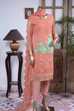 Psychedelic (GF-2B) | Embroidered Un-stitched Chiffon Dress with Embroidered Chiffon Dupatta