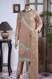 Chartreuse (GF-3B) | Embroidered Un-stitched Chiffon Dress with Embroidered Chiffon Dupatta