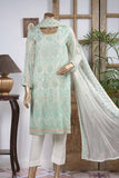 Flowing Grace (GF-4A) | Embroidered Un-stitched Chiffon Dress with Embroidered Chiffon Dupatta