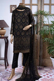 Flowing Grace (GF-4B) | Embroidered Un-stitched Chiffon Dress with Embroidered Chiffon Dupatta