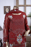 Ritualistic Patterns (GF-5B) | Embroidered Un-stitched Chiffon Dress with Embroidered Chiffon Dupatta