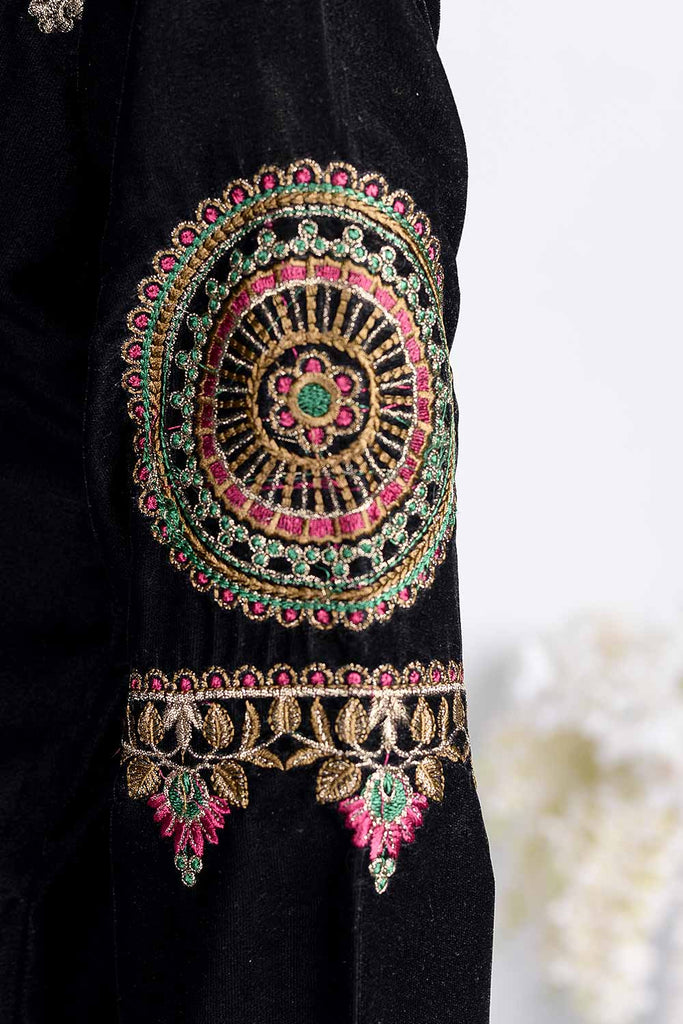 Velvet Diva (VK-1B) Unstitched Embroidered Velvet Shirt