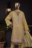 Washer Rumbus (SC-42B-Yellow) Embroidered Cambric Dress with Embroidered Chiffon Dupatta